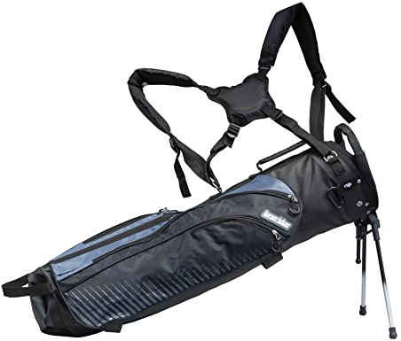 LONGRIDGE 7 Tri Lite Sac de Golf du Dimanche - Noir/Argent