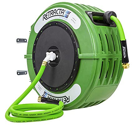 Retracta 60ft Garden Reel, The First Australian Industrial-Designed Garden Reel Built for The Consumer. Wall Mounted & Includes Feeder Hose. 10 Year Warranty on Reel! Engineered & Built in Australia.