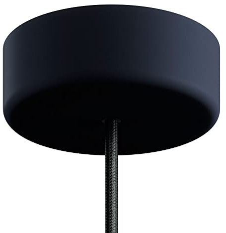 creative cables - EIVA Zylindrisches Outdoor-Lampenbaldachin aus Silikon mit weichem Griff, IP65 - Graphit