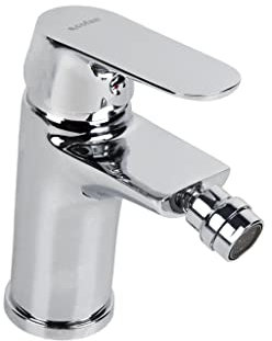 Cofan Grifo para Bidé | Monomando | Medida 40 mm | Modelo Rift | Fabricado en Latón con Acabado Cromado y Mando en Aleación de Zinc