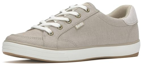 Keds Center 3 Lace Up, Sneaker Womens, Oatmeal Textile, 9.5 Medium