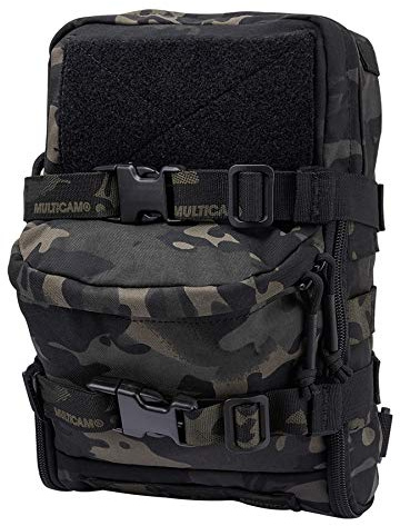 IDOGEAR Mini Tattico Molle Sacchetto di Idratazione Borsa di Immagazzinaggio Zaino Gilet Tattico Zaino Zaino Zaino Esterno (Multi-camo Black)