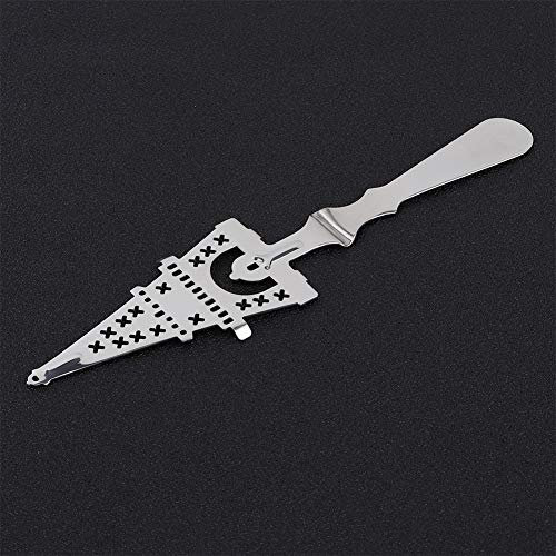 1PC Absinthe Spoon, Stainless Steel Absinthe Spoons Vintage Wormwood Cocktail Bar Glass Cup Drinking Filter Hollowed Out Absinthe Fountain Spoon Dripper (Iron Tower Absinthe Spoon)