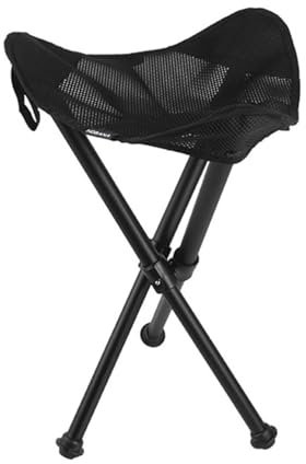 VKEID Sgabello Pieghevole a Tre Gambe Sgabello triangolare grande for esterni in lega di alluminio, sedia a tre gambe portatile da pesca, sgabelli pieghevoli da campeggio e picnic