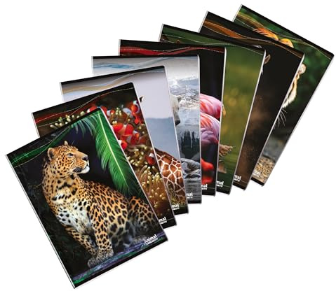 Blasetti Animal - Maxi Quaderno A4-0Q Quadretti 5mm con Margine - 10pz