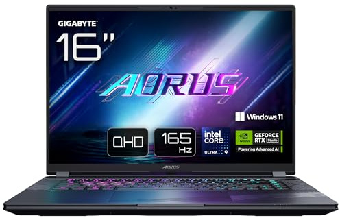 Gigabyte AORUS ELITE 16 BWH Gaming Laptop - 16.0“, 165Hz WQXGA, Intel Ultra 9 275HX, NVIDIA RTX 5070, 32GB DDR5 5600MHz, 2TB Gen4 SSD, Win 11 Home, 2 Year Warranty, Dolby Atmos, ELITE 16 BWHC3UKC65SH