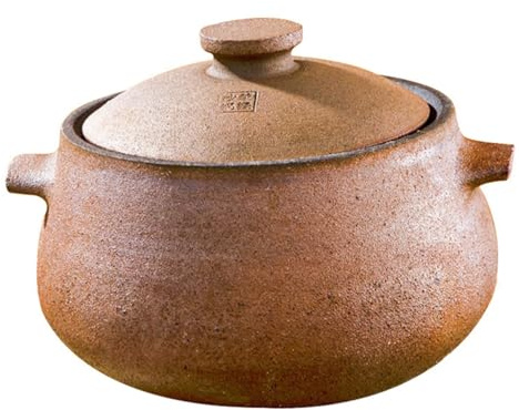 Cacerola de cerámica de estilo japonés con asas dobles, olla resistente a altas temperaturas, olla for sopa y guiso con revestimiento antiadherente for cocina casera y restaurante.(5L)