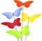 SUNPLAY Sonnenfänger Schmetterlinge Isabelle im FARBMIX, 5 Stück zu je 20 cm Durchmesser im Set + 70 cm Schwingstäbe