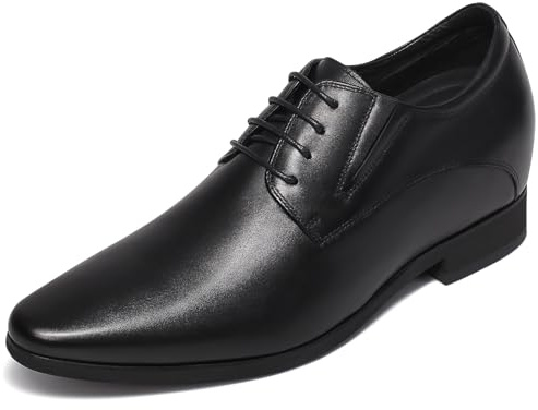 CHAMARIPA Zapatos de Elevación Invisibles para Hombre - apatos de Vestir Formales con +8 cm de Aumento de Altura - Oxford y Derby de Piel para Negocios y Oficina H62Y11K011D 42EU