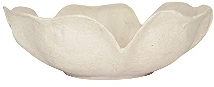 Decopatch Décopatch HD001O Schale in Blumenform aus Pappmaché, 24 x 24 x 7 cm, ein Behälter zum Verzieren perfekt für Ihr Wohndeko, Kartonbraun