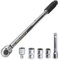 HASKYY Drehmomentschlüssel 28-210 Nm 1/2 Radschrauben-Radmuttern-Schraubenschlüssel inkl. Verlängerung & Radschrauben-Stecknüsse 17mm-19mm-21mm