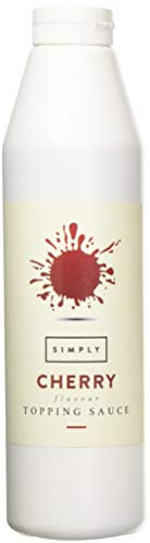 Simply Cherry Topping Sauce, Ready to Use Dessert Sauce for Ice Cream, Waffles, Pancakes, Coffee & Milkshakes (1 kg)