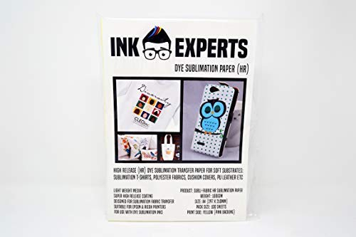 Ink Experts Stoff A4 High Release (HR) Sublimationspapier 100 g/m² (100 Blatt)