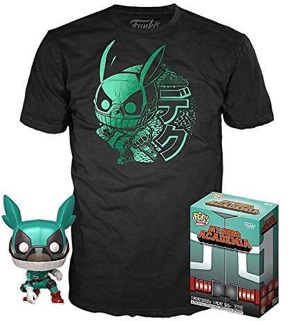 STAR MASK- Set Figura Pop 38 tee My Hero Academia Deku with Helmet Muñecos cabezones, Multicolor (122212)