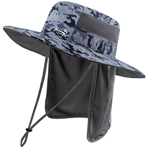 Bassdash Chapeau de Protection Solaire Boonie UPF 50+ pour la Pêche