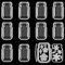 10 Clear Plastic Pots and 13 Flower Cutting Dies for Card Making, Domes, Shakers, Clear Plastic Windows Shaker Dies