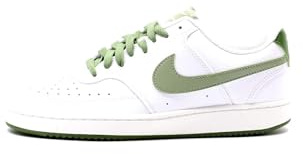 Nike Sneaker Court Vision Lo, White/Oil Green-Treeline-Sail, FJ5480-100, 41 EU (8 US)