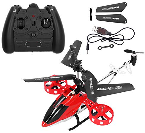 BuyWeek Ferngesteuerter Hubschrauber, 2,4 GHz 4 Kanal RC Hubschrauber Höhe Halten Ferngesteuertes Flugzeug Spielzeug für Kinder Erwachsene Anfänger (Rot)
