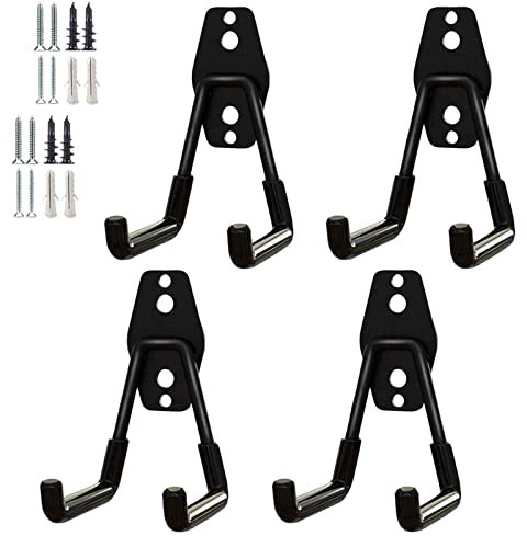 PYBTOOL Robusto gancio universale per la conservazione del garage, gancio da parete in acciaio, organizer per attrezzi da garage e da giardino, ganci da parete universali, ganci in acciaio per garage