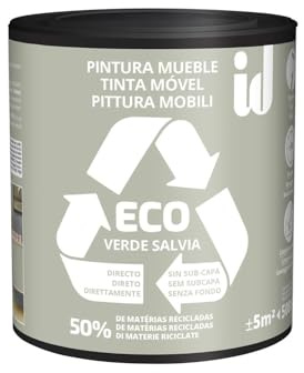 ID PARIS Pintura Eco Muebles Color Verde Salvia - 500 ML-