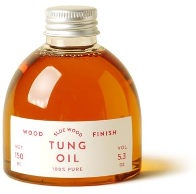 Pure Tung Oil - Premium Natural Wood Sealer for Beautiful Wood finishes & Traditional Woodwork | Waterproof, Food-Safe - Interior, Furniture, Outdoor 250ml, 500ml (Clear, 150ml)