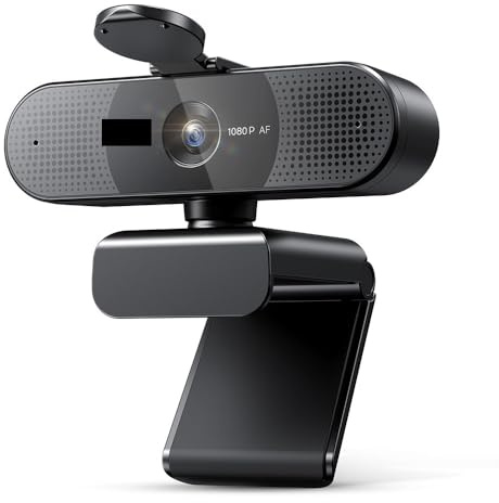 4K Webbkamera Streaming 1080P 60FPS Autofokus USB Datorkamera 73° med Dubbel Mikrofon for PC/Laptop(4K Webcam)
