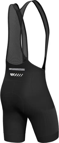 Lo.gas Pantaloncini da ciclismo da uomo, in gel imbottito con tasche, traspirante Quick Dry per uomini, Nero - black uni, M
