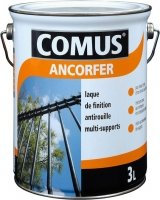 Ancorfer Brillant 0.75L Gris petit Gris - Peinture-Laque de Finition antirouille pour Métaux et Autres Supports (Bois, Plâtre…)