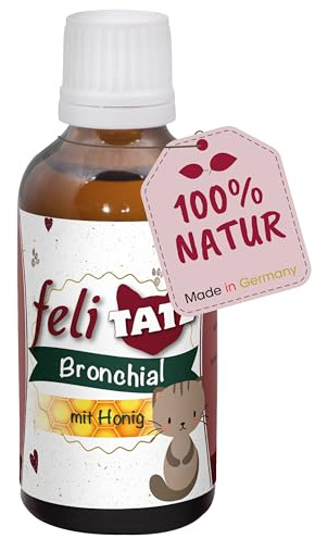 cdVet Naturprodukte feliTATZ Bronchial Liquid Ergänzungsfuttermittel für Katzen Atemwege 50ml