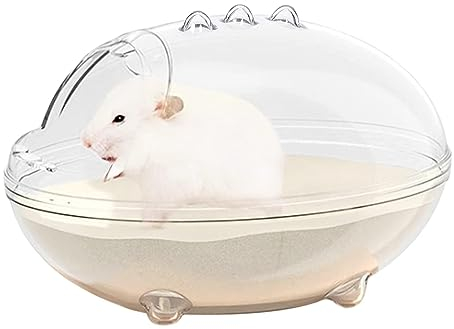TOKAYIFE Hamster Sandbad, Hamster Bad Hamster Sand Badezimmer Hamstertoilette für Goldene Bären, Gerbil (S)