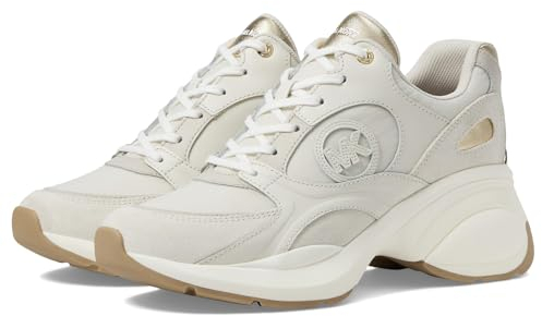 MICHAEL KORS Damen ZUMA Trainer Sneaker, Pl Gld Multi, 37 EU