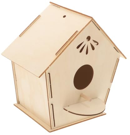 ANDRESLAD Vogelhaus Set Für Mädchen Unbemaltes Bastelprojekt Für Kreative Graffiti Und Kunsthandwerksideen Handgefertigtes Vogelnest Für Garten Wohnung