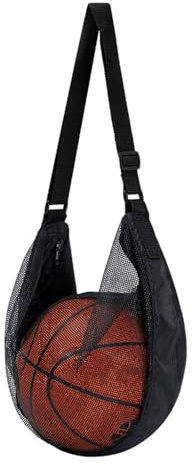 Arvoni Sac À Balle Unique, Sac à Dos de Basketball, Pratique Sac À Dos De Poche À Fermeture Éclair Basketball, Bandoulière Réglable, pour Le Football, Basket-Ball