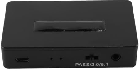 Orivin Extractor de audio HDMI 1080P, divisor, separador de audio HDMI negro con soporte de video 1080P para cine en casa y oficina.