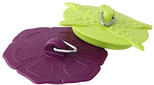 Fackelmann Tapón Lavabo-Fregadero con arandela en acero inoxidable, 6x2cm. 1 ud.