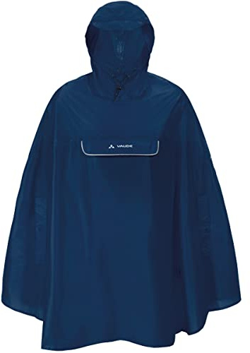 VAUDE Valdipino Poncho, wasserdicht und winddicht, marine, L