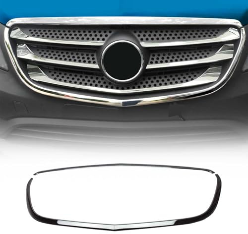 OMAC Parrilla Calandra Leisten Grillleisten compatible con Mercedes Vito W447 2014-2019 2tlg Cromado