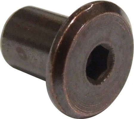 HARDWARE FOR YOU LTD PACK OF 8 X 6MM BRONZE BED BOLT FITTINGS FURNITURE SLEEVE NUTS