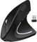 BOMENYA Mouse Verticale, Mouse Ergonomico Wireless 2.4GHz, Mouse Wireless con ricevitore USB, 3 regolabili 800/1200/1600 DPI, Mouse Silenzioso Wireless 5 Pulsanti per PC (Versione ricaricabile)