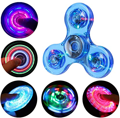 Steemjoey LED Kristall Fidget Spielzeug für Kinder Erwachsene, LED Kristall Fidget Set Finger Toy, Coole Beschäftigung zum reduzieren von Stress, Depressionenen, ADS & ADHS
