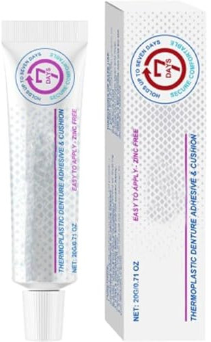 Xujuika Adesivo Dentiera Termoplastico | Adesivo Per Riparazione Protesi Dentali | Kit Di Ribasatura In Silicone Per Protesi | Ribasatura In Silicone Per Protesi Dentale, Comfort E Stabilità