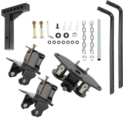 Gancio di traino regolabile, Barra di distribuzione del peso con attacco for gancio di traino Sway Control for rimorchio, bicicletta, camion, ricevitore da 2, totale 8.,Forte forza di trazione