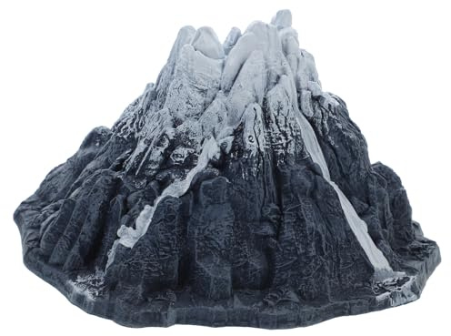 Abaodam Décoration Aquarium Montagne de Neige Artificielle Résistante pour Paysage Poissons et Accessoire Multi-Usage