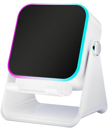 Induction Speaker - Audio Station with Light, Phone Stand Speakers, Portable Wireless Sound System, Easy to Use Touch Control, Music Speaker Tool for Travel Home, 2.87x2.32 Inches