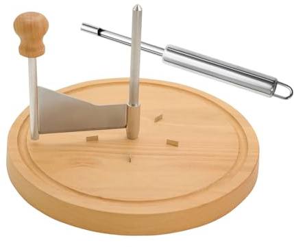 Utensile Per Ricci Di Formaggio,Taglio Omogeneo Manuale Anti-Ruggine per Riccioli | Affettatrice A Rotella Per Ricci Di Formaggio - Adatto a Ristorante Caffè Casa Pasticceria