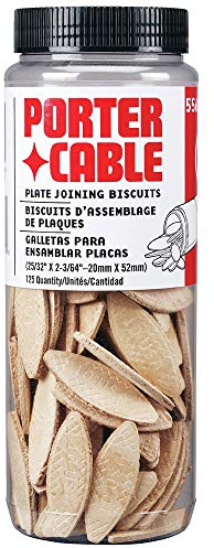 PORTER-CABLE Joiner Biscuits, No. 10 Plate, 125-Piece (5561)