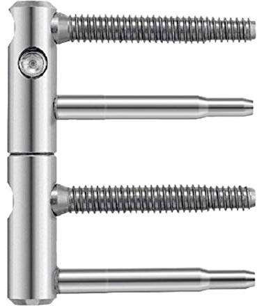 Gedotec Cerniere 3-dim Regolabile Einbohren Band 2 Pezzi Rotoli Ø 15 mm Cerniera-Portiera per Porte di Legno & Delle Camere Acciaio Zincato Modello 11r 15-001 1 - Nastro Due Interne