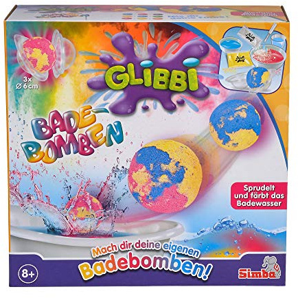 Simba 105953390 Glibbi Bombe da Bagno Maker, Rosso/Giallo/Blu