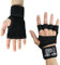 FULL GRIP 2- in 1 Fitness Handschuhe/Trainingshandschuhe mit integrierter Handgelenksbandage/Handgelenksstütze für das Fitnesstudio/Gym (Schwarz, S)