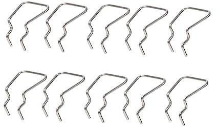 KICHOUSE 10pcs Single Pegboard Hook Metal Hardware Tool Display Shelf Rack Hook for Perforated Wall Garage Storage Includes Peg and Display Rack